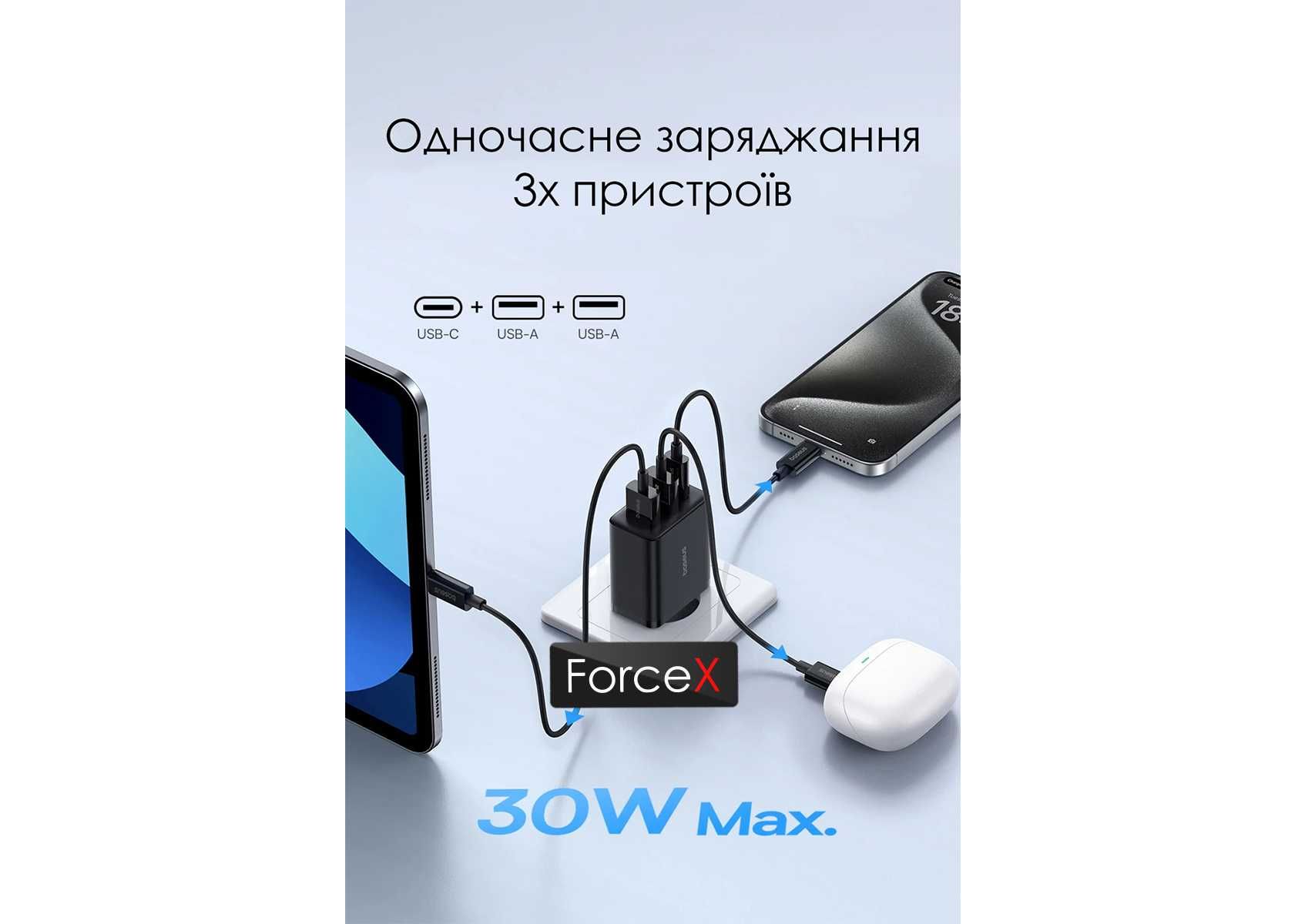 Зарядное устройство Baseus Faster 30W Charger (Гарантия)