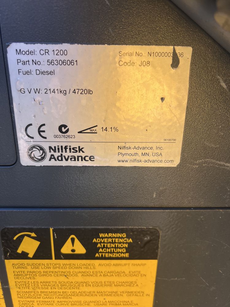 Szorowarka ,zamiatarka Nilfisk