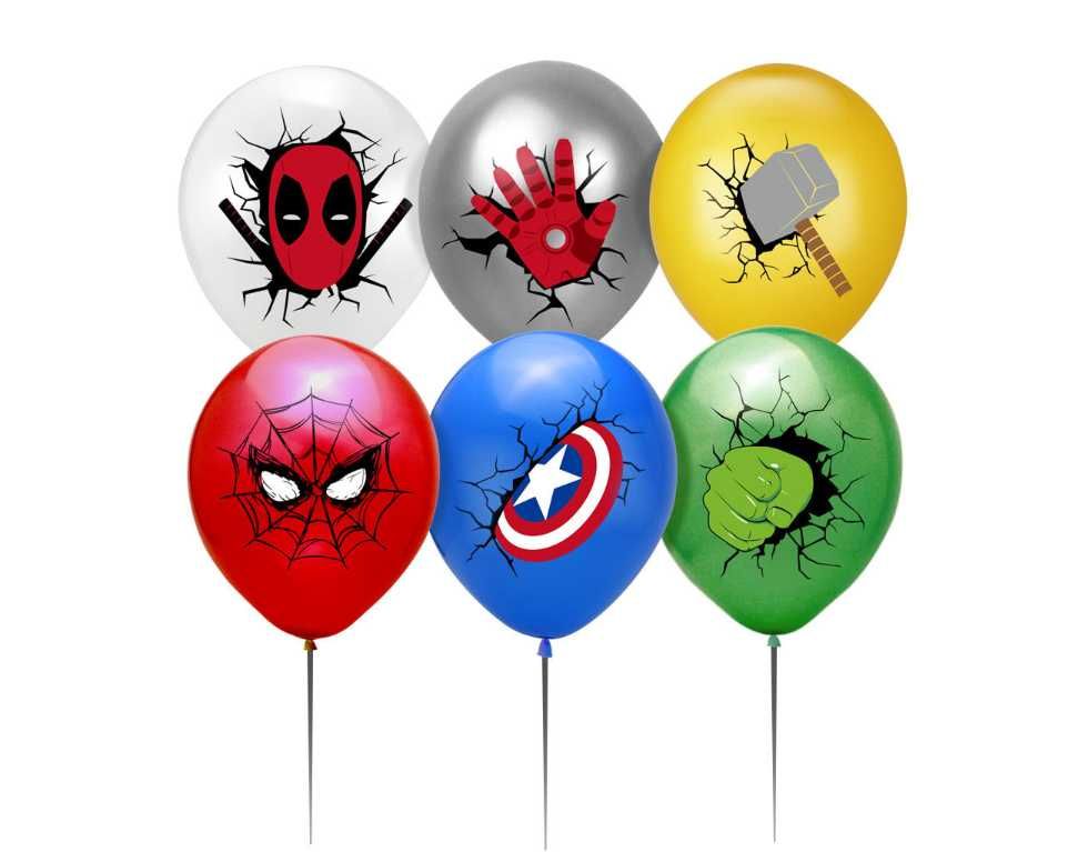 GIGA zestaw dekoracji na urodziny Avengers Spiderman superman
