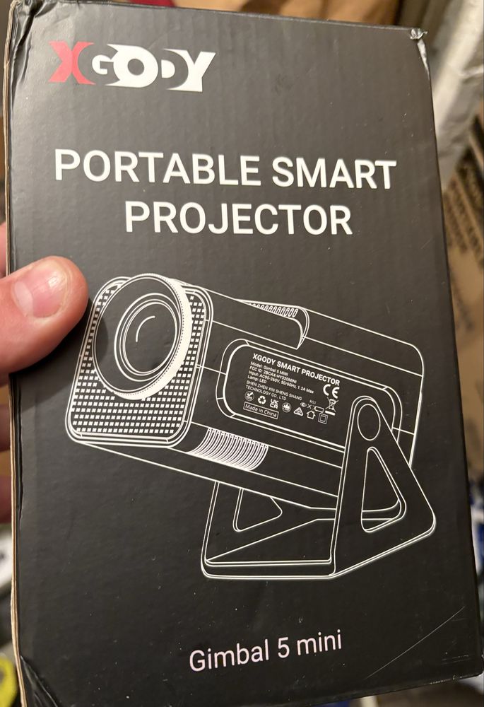 Inteligentny mini projektor XGODY Gimbal5 z systemem Android 11