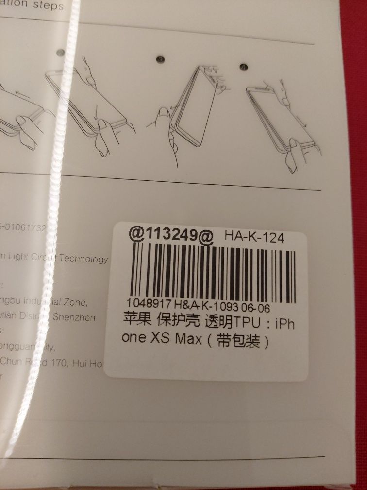 Etui przeźroczyste iphone XS Max plecki