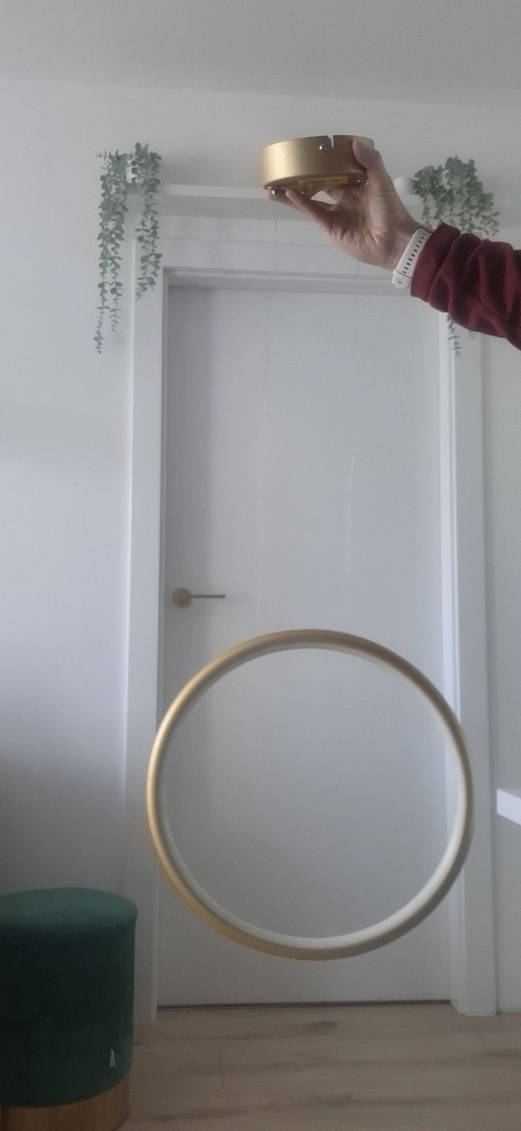 Lampa okrągła wisząca LED RAGI 18W 4000K złota