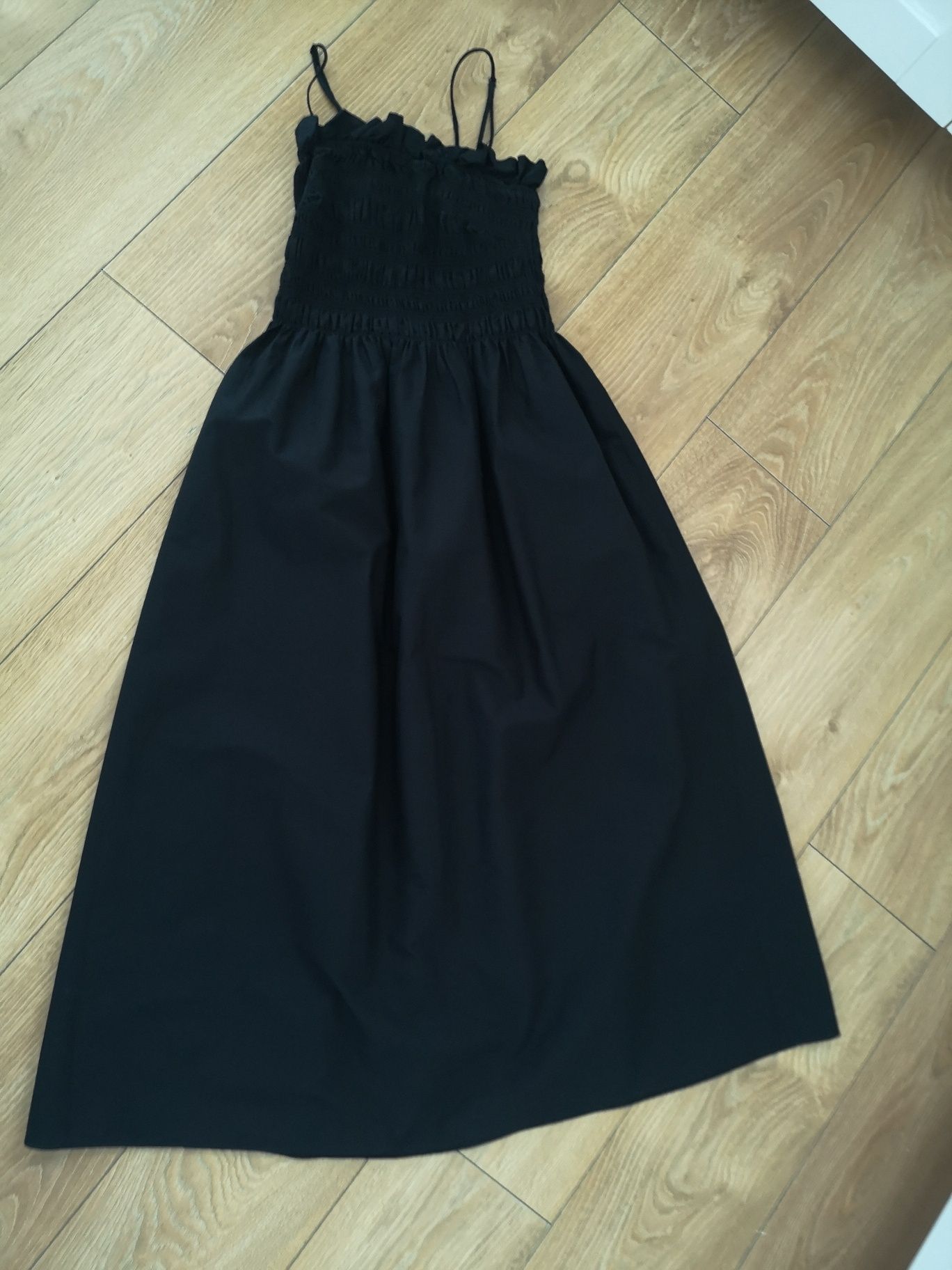 Czarna sukienka H&M roz. S bawełna