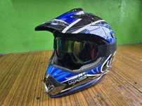 Kask motocyklowy Nitro enduro supermoto + gogle