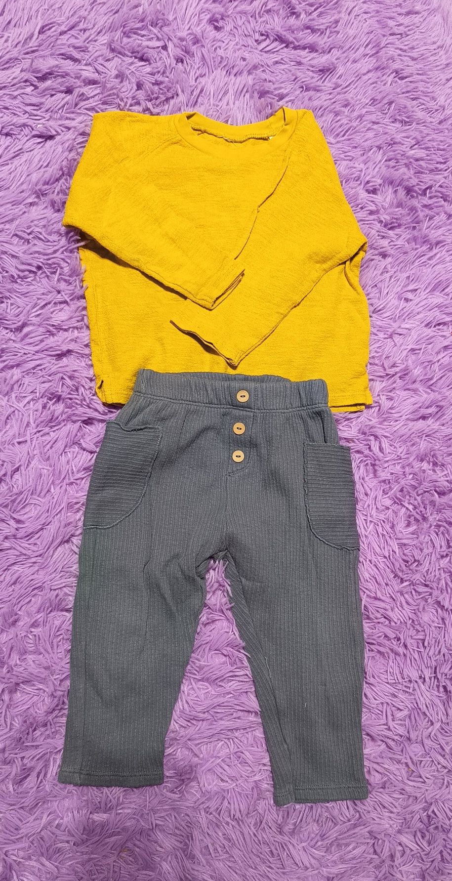 Bluzka i spodnie Zara + 2 koszulki gratis rozm.86 dla chłopca