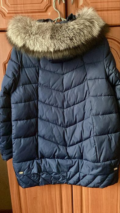 Пуховик с нат. мехом