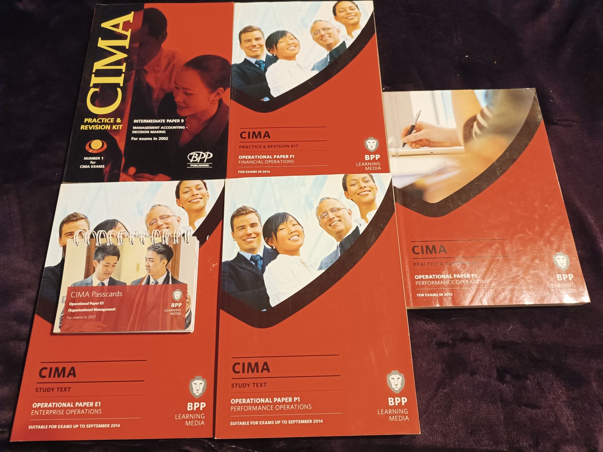 zestaw książek CIMA E1/P1/F1