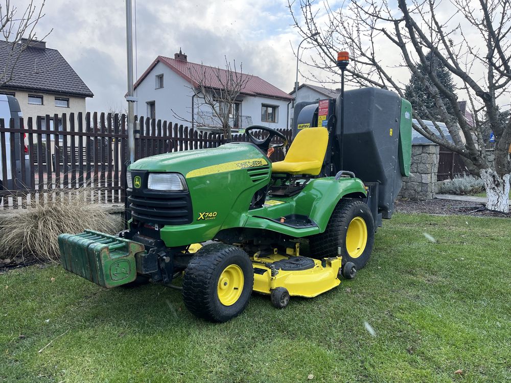 Traktorek John Deere x740 agregat 137  + wałek wom tył !!