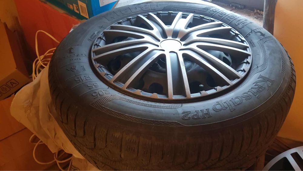 Opony zimowe Kleber 205 65 R15 +felgi +kołpaki