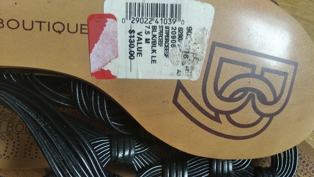 Nowe czarne sandały 38,5 Boutique 9