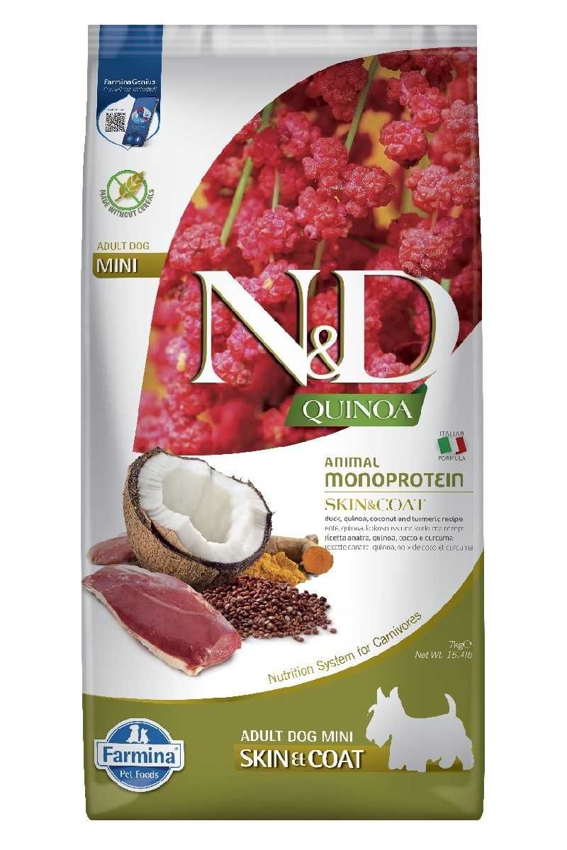 Farmina Dog N&D Quinoa Skin & Coat Adult Mini duck 7 kg