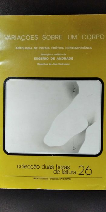 Livro de Poemas Variações sobre um corpo Erótico de Eugenio de Andrade