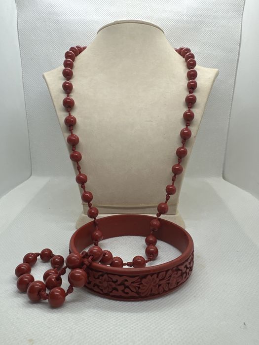 Комплект бусы браслет Набір  біжутерія