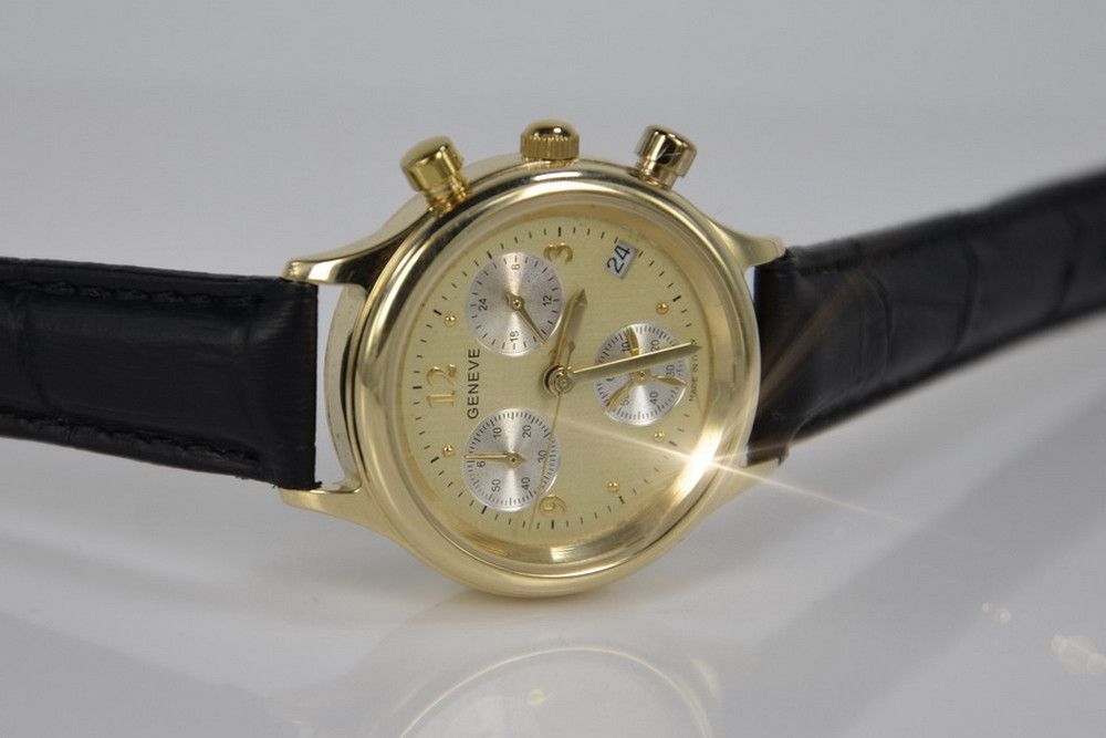 Złoty zegarek damski 14k 585 Geneve lw019y biżuteria Wrocław biżuteria