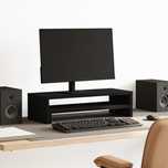 Vidaxl Podstawka Pod Monitor, Czarna, 54X22X15 Cm