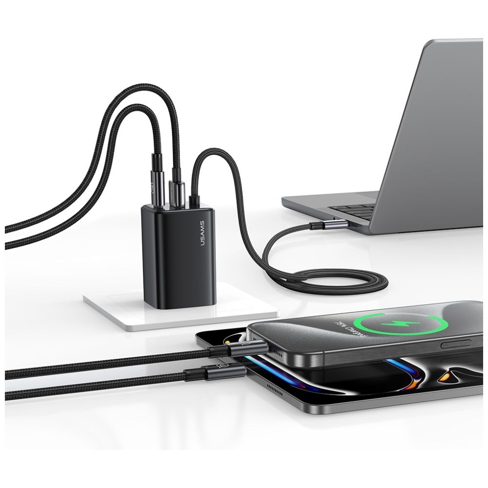 Ładowarka sieciowa USAMS JC Series CC266 65W GaN Fast Charger 2xUSB-C