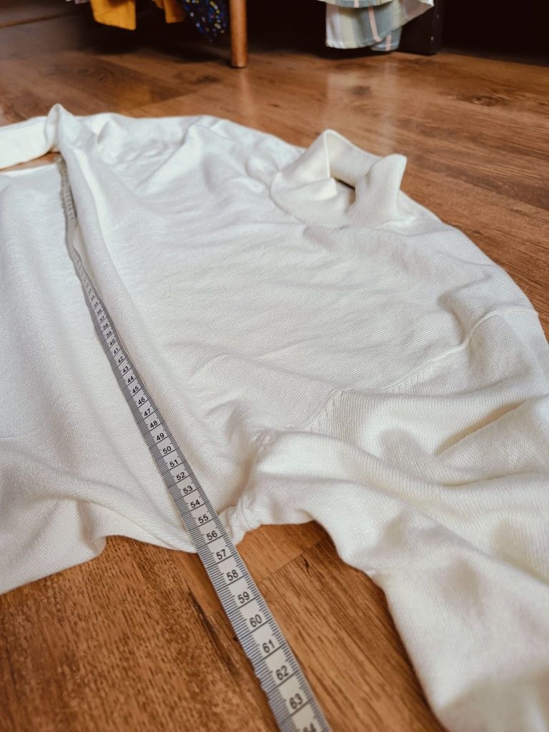 Sweter Soho xl wiskoza nylon L golf jasny elegancki bluza męska