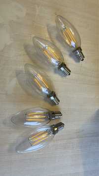 Żarówki LED C35 5 sztuk