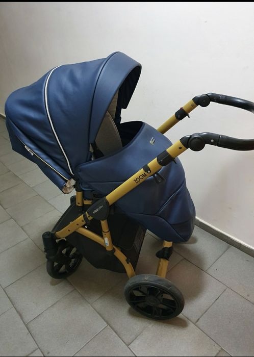 2в1 Коляска Mioobaby Zoom Royal Edition Navy-Gold