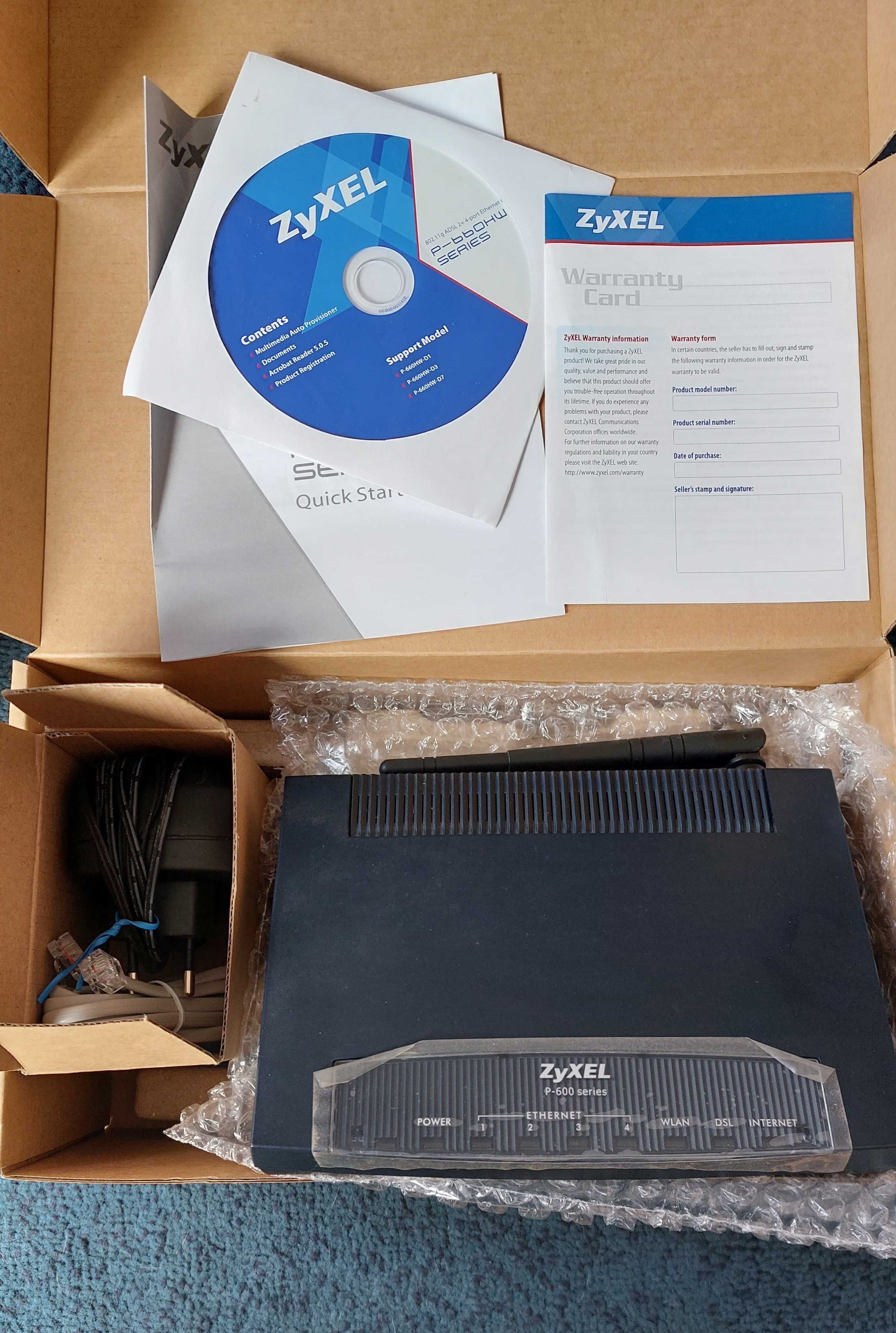 Router ZYXEL P-660HW 802.11G WIRELESS ADSL2/2+ 4-PORT GATEWAY