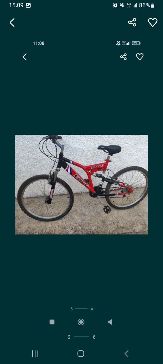 120€ bikes roda 26 dupla suspensão