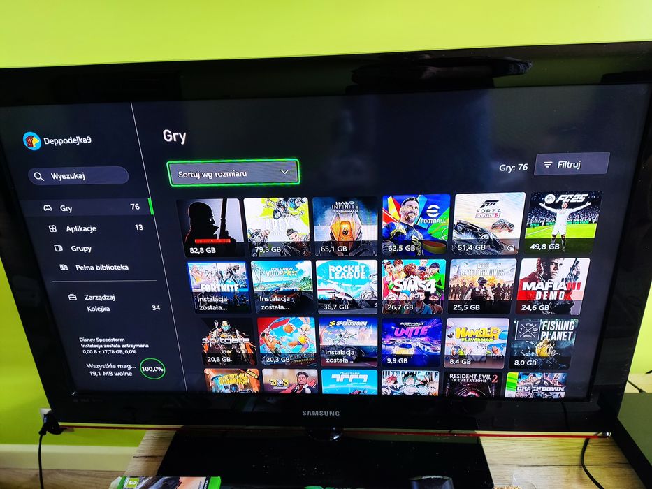 Xbox One X 1TB 4K HDR Stan BDB EA FC 26 Fortnite Hitman 3 PES 2026 LEG
