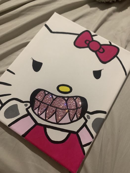 Obraz diamond painting hello kitty swag