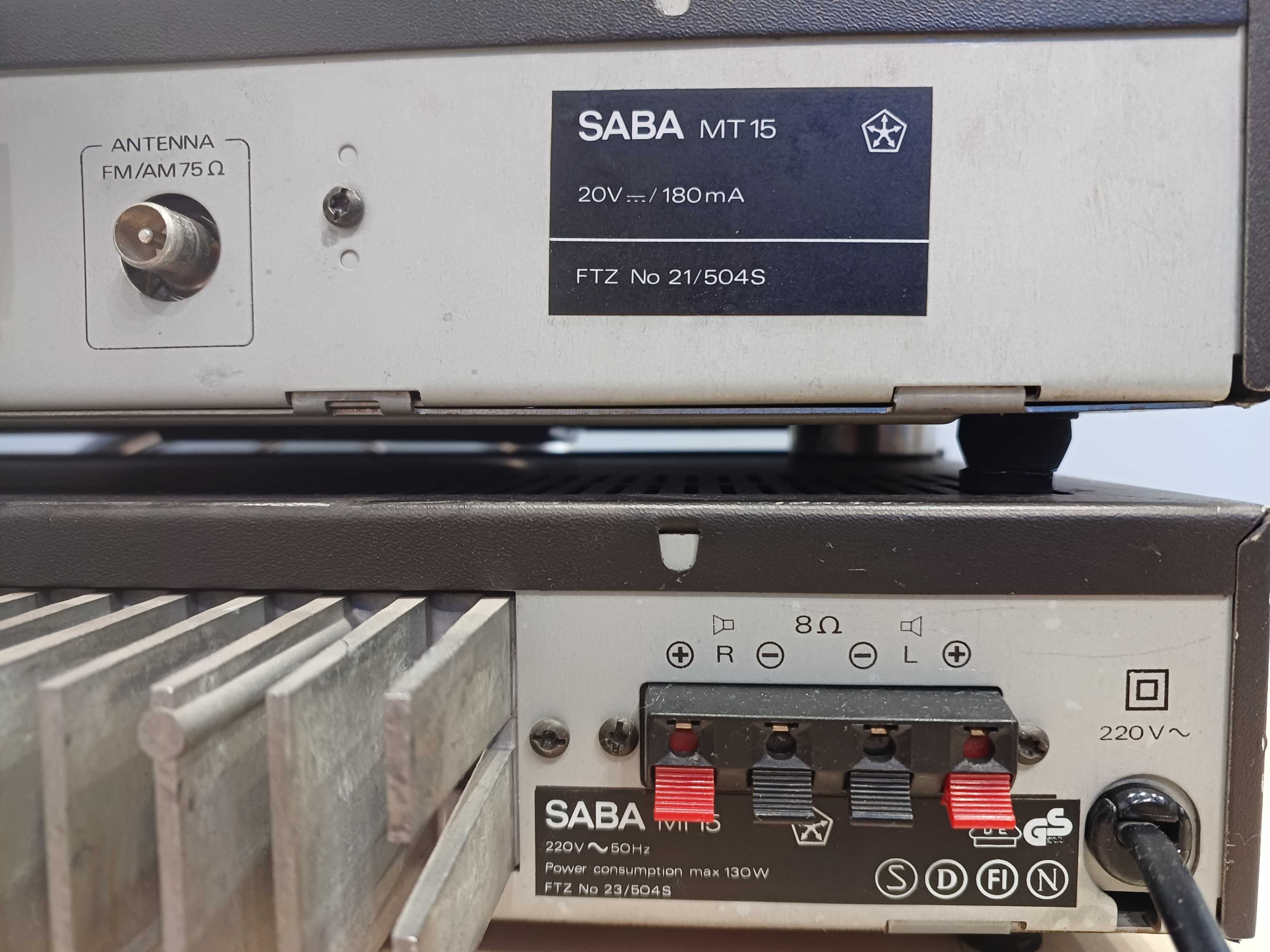 SABA Amplifier MI15 and SABA HiFi FM/AM Tuner MT15