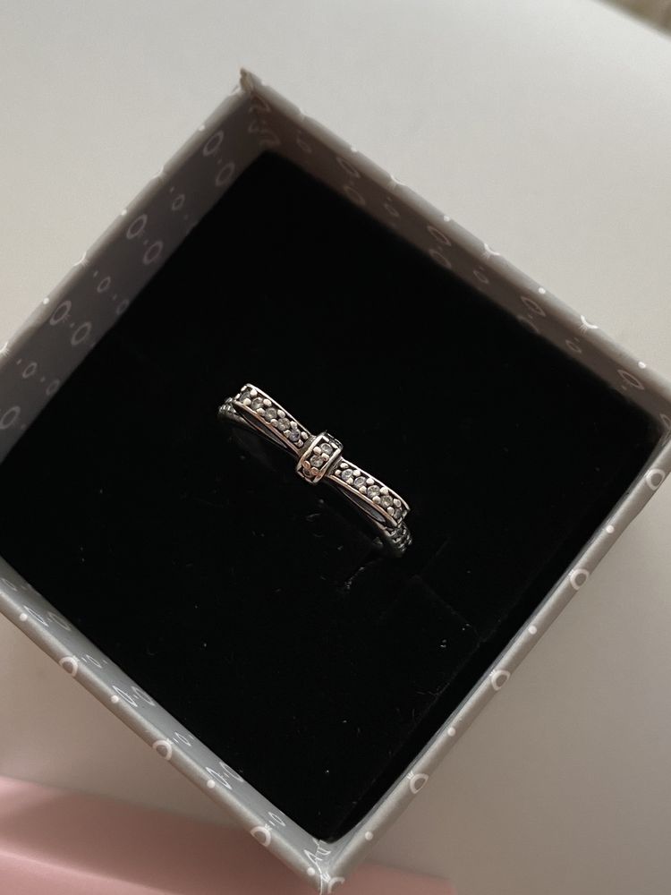 Кольцо серебро Pandora сережки