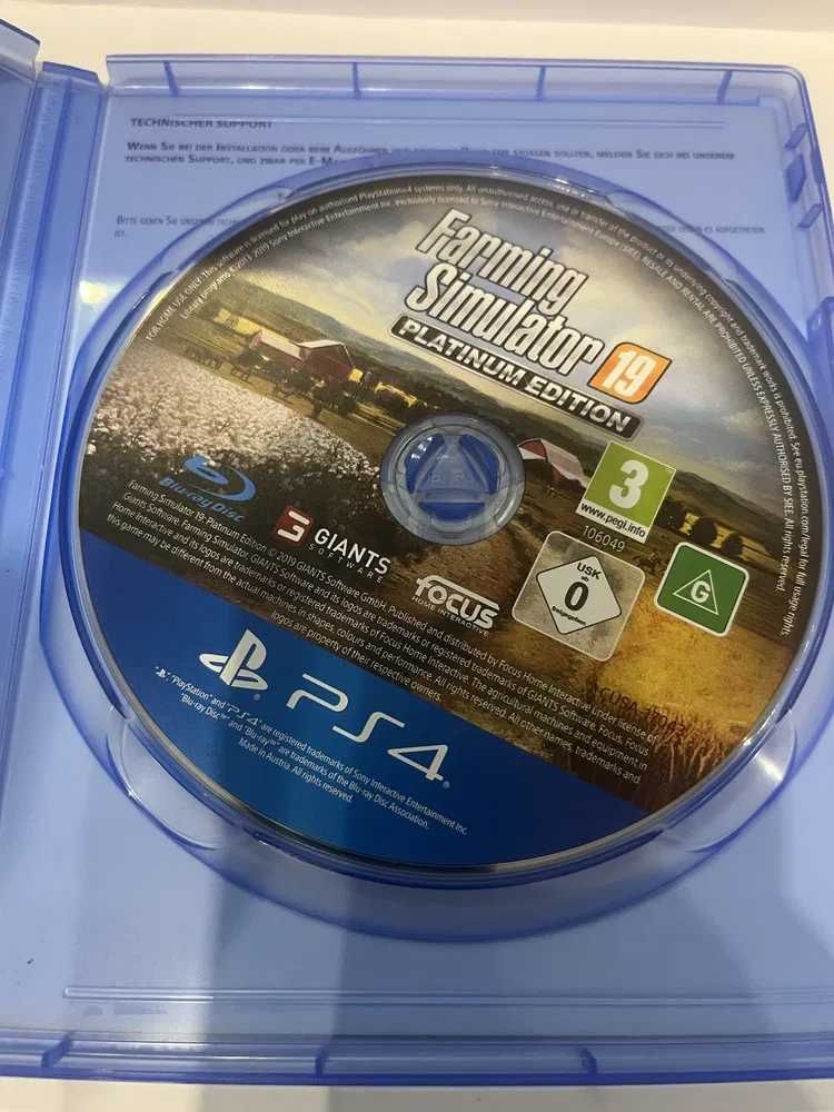 (1176/n/25) Farming Simulator 2019 PS4,  PLATINUM Edition PS4