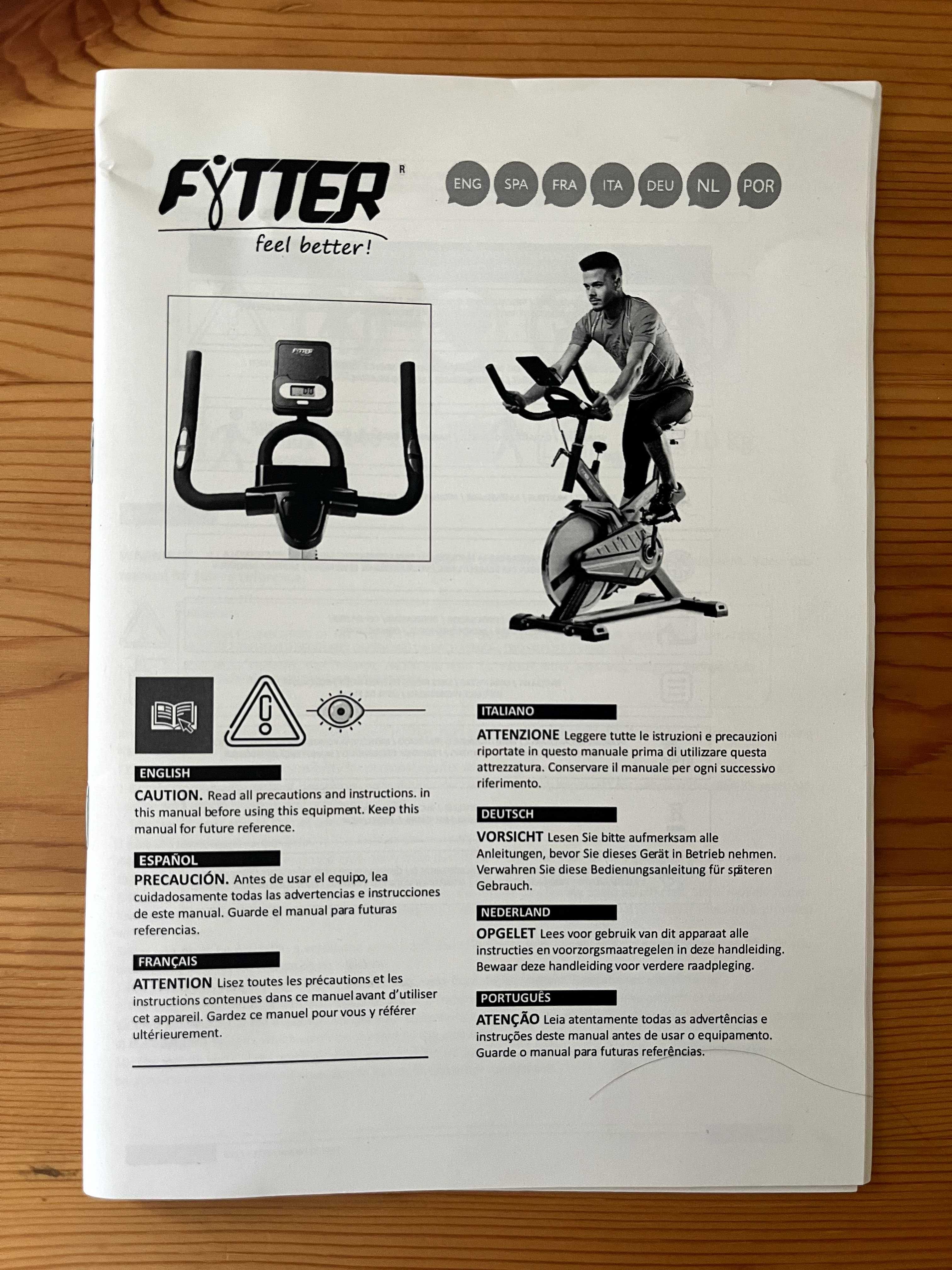 Bicicleta estática Fytter Ri-1x com capa de Selim incluída