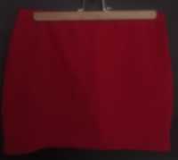 Spódnica mini czerwona top koszulka gratis rozm M/ L