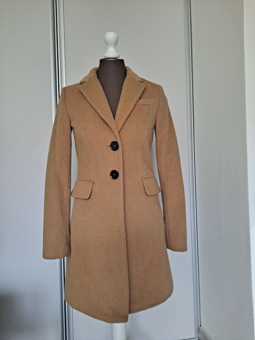 Płaszcz damski karmelowy