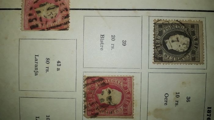 Selos de Portugal - Coleção incompleta de 1853 a 1977 (Novos e Usados)