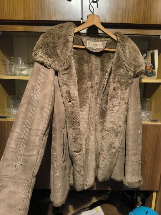 Kurtka ala kożuch Damski