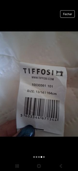 colete criança tiffosi