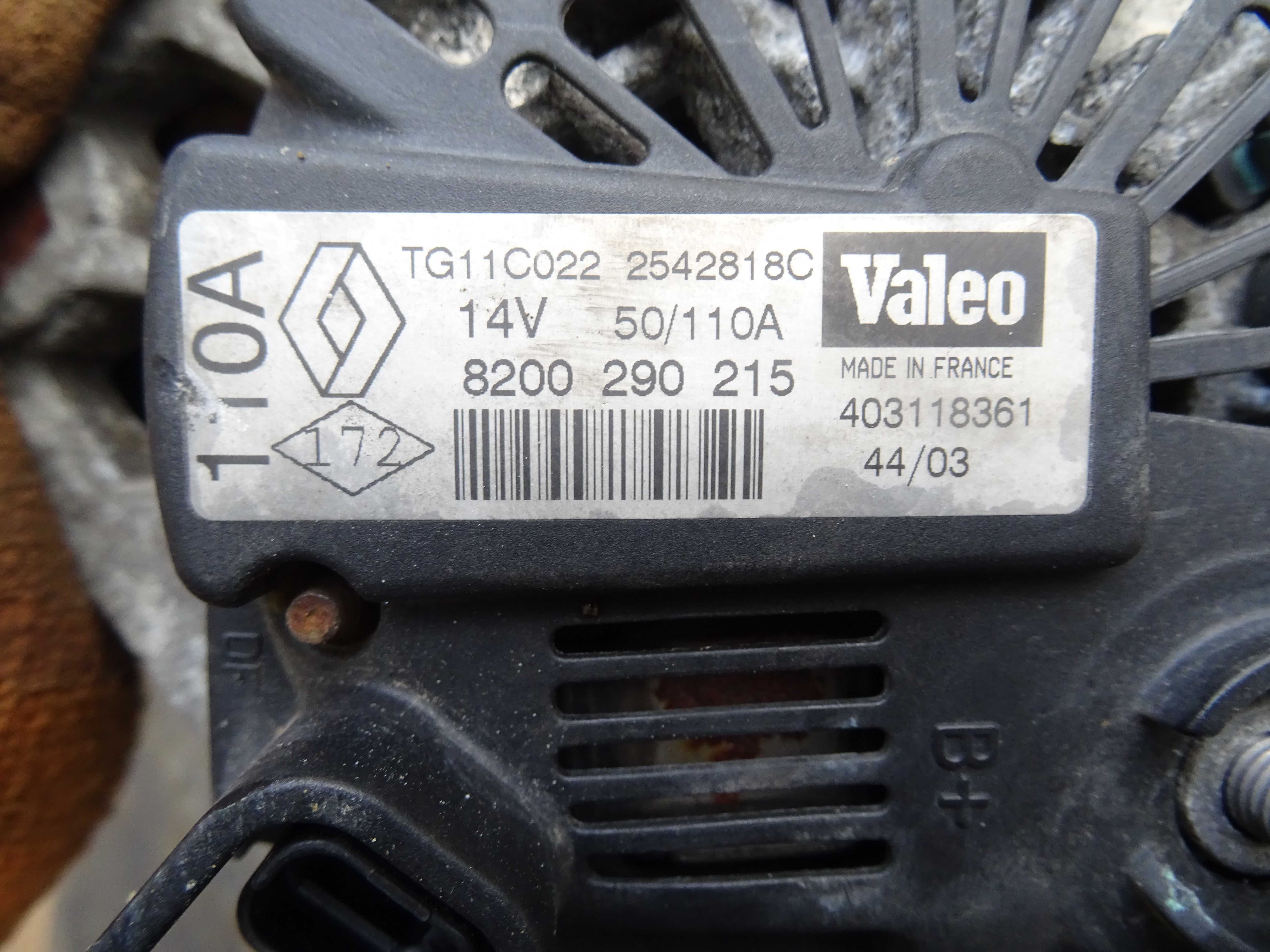 Alternator Renault Scenic II Megane II 1.9 DCI