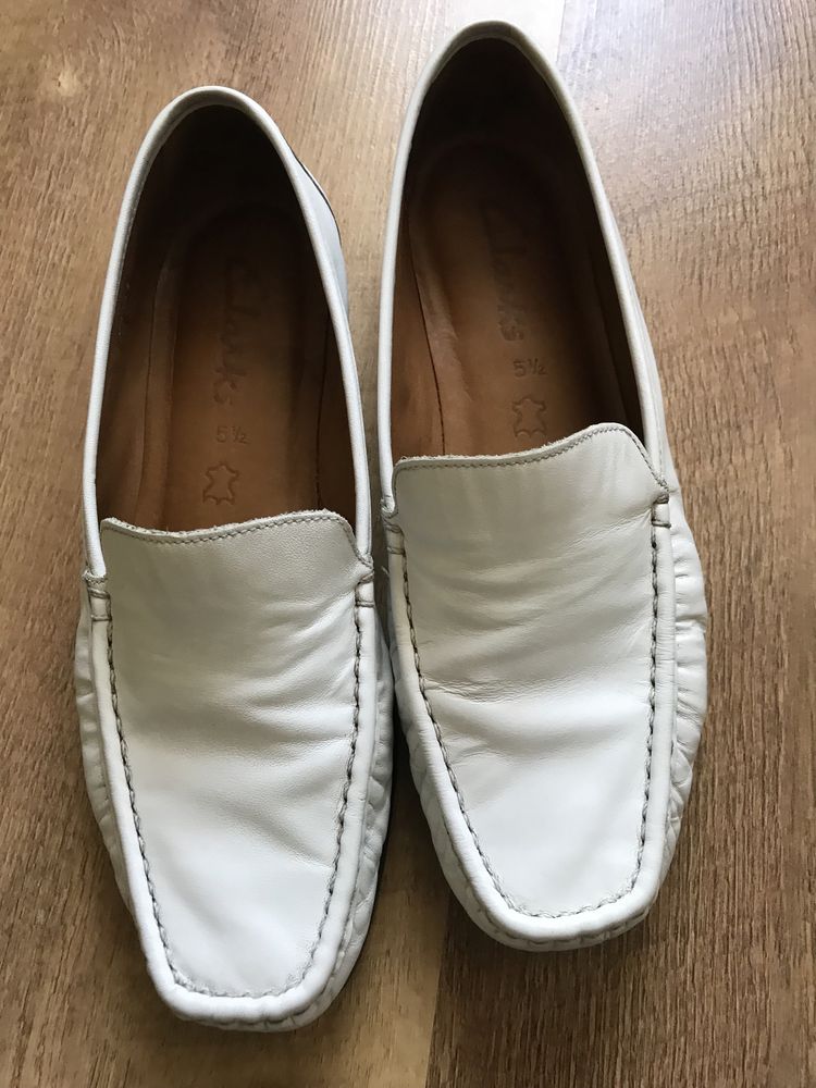 Лоферы, слипоны, оригинал Clarks, кожа