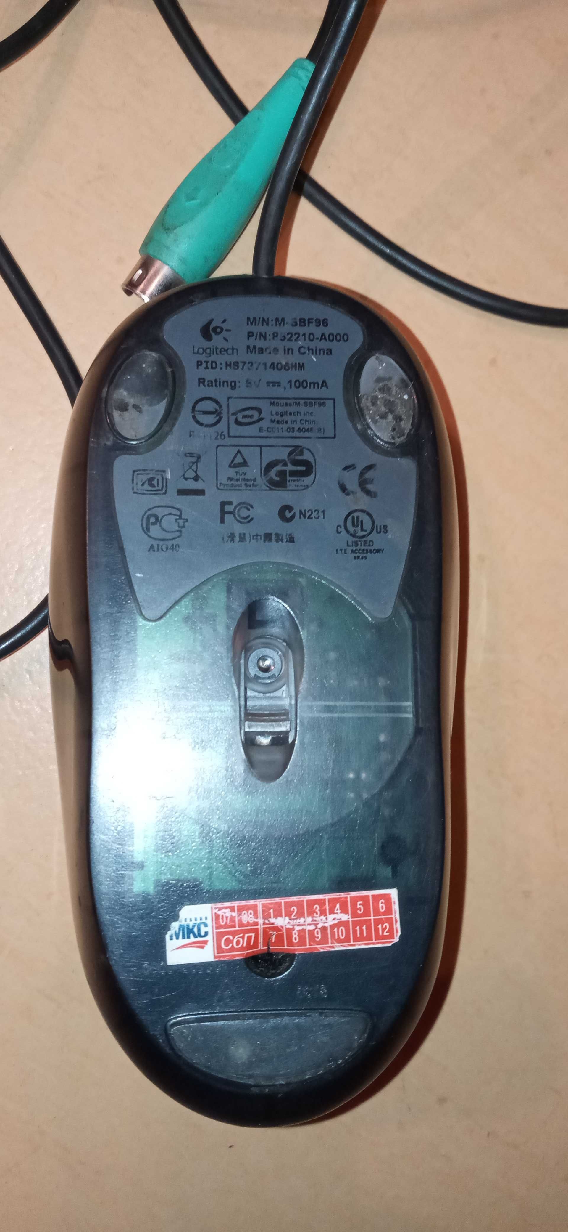 Комп`ютерна мишка Logitech M/N: 6ВF96 P/N: P62210-A000.