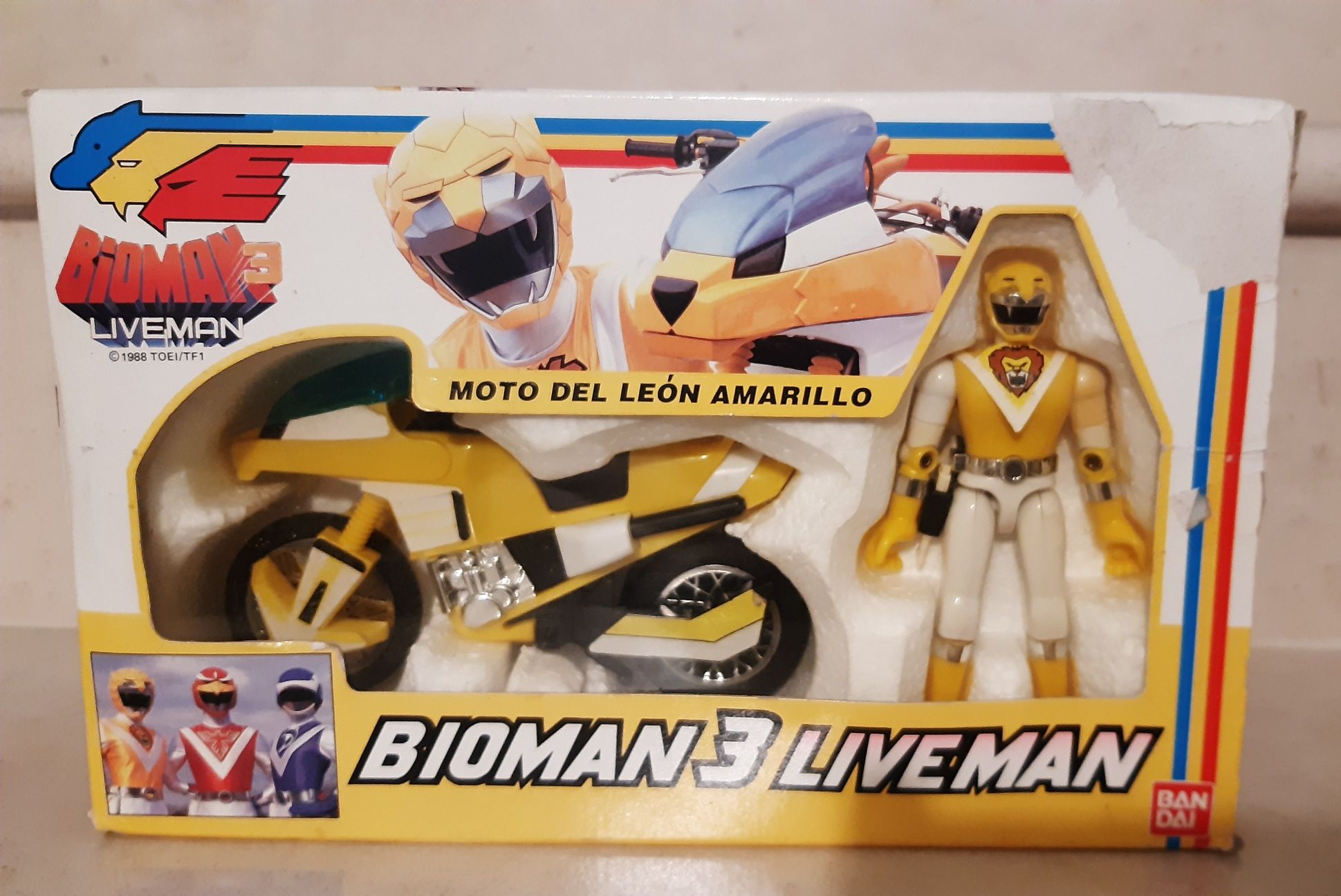 Brinquedo anos 80 Bioman 3 Live Man