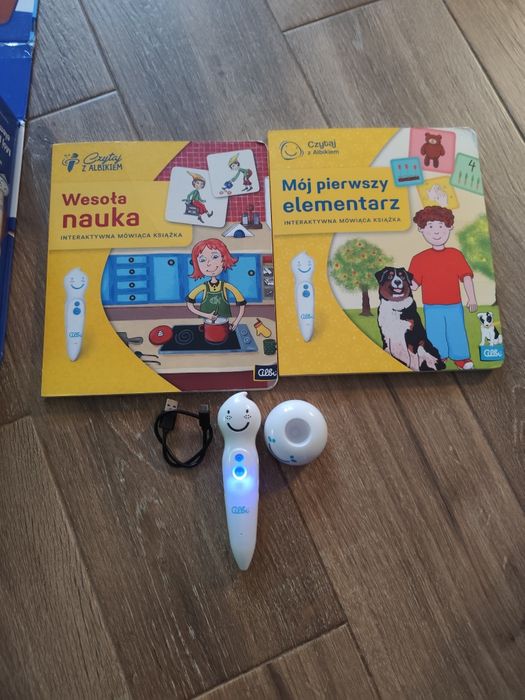 Czytaj z albikiem pióro+ 2 książki albik wesoła nauka mój pierwszy ele