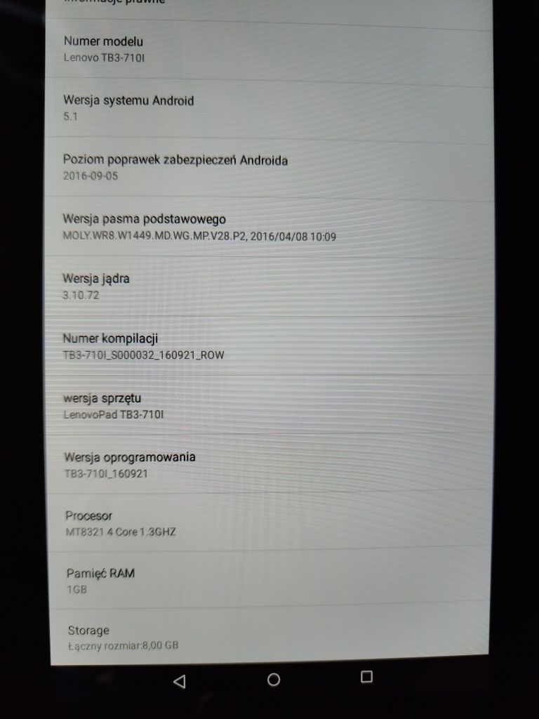 Tablet Lenovo Tab A7