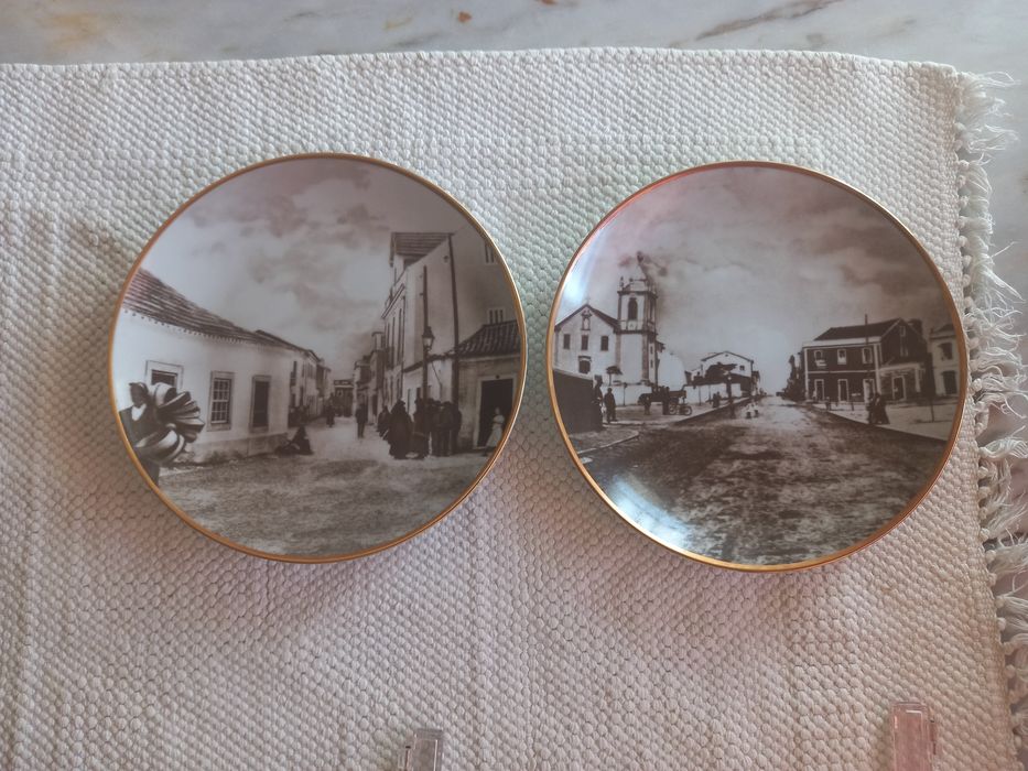 Pratos porcelana alusivos Marinha Grande