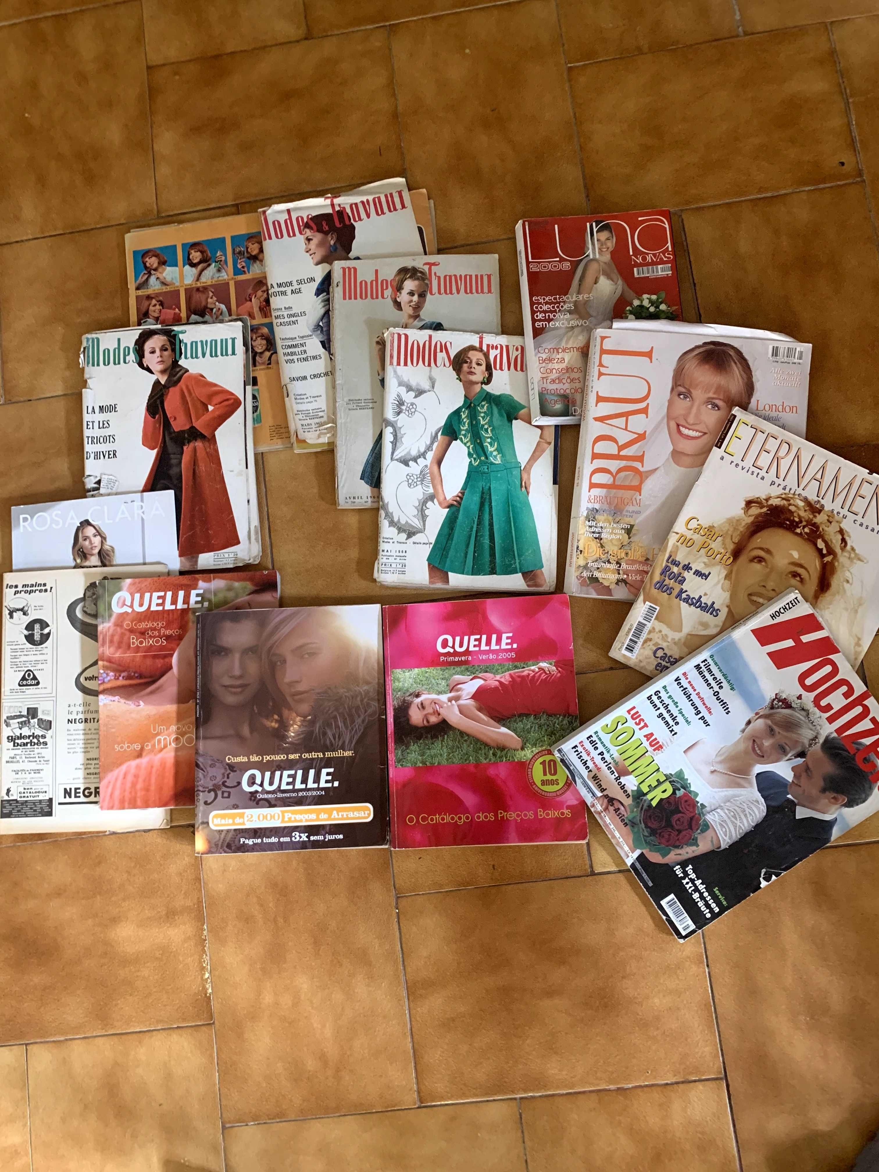 Revistas antigas Moda,  Rakam, noivas sposabella...