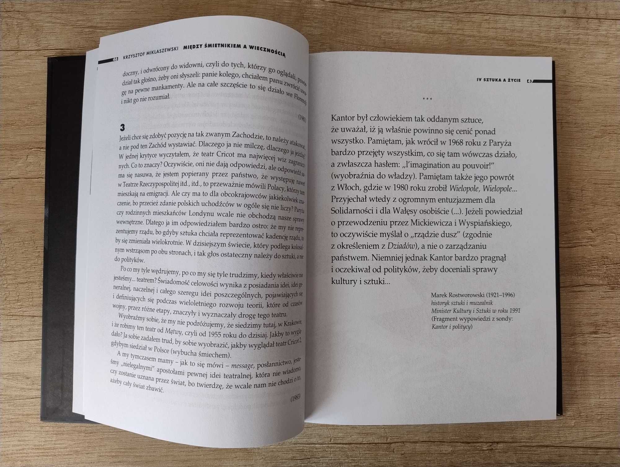 Tadeusz Kantor. Między śmietnikiem a wiecznością – K. Miklaszewski