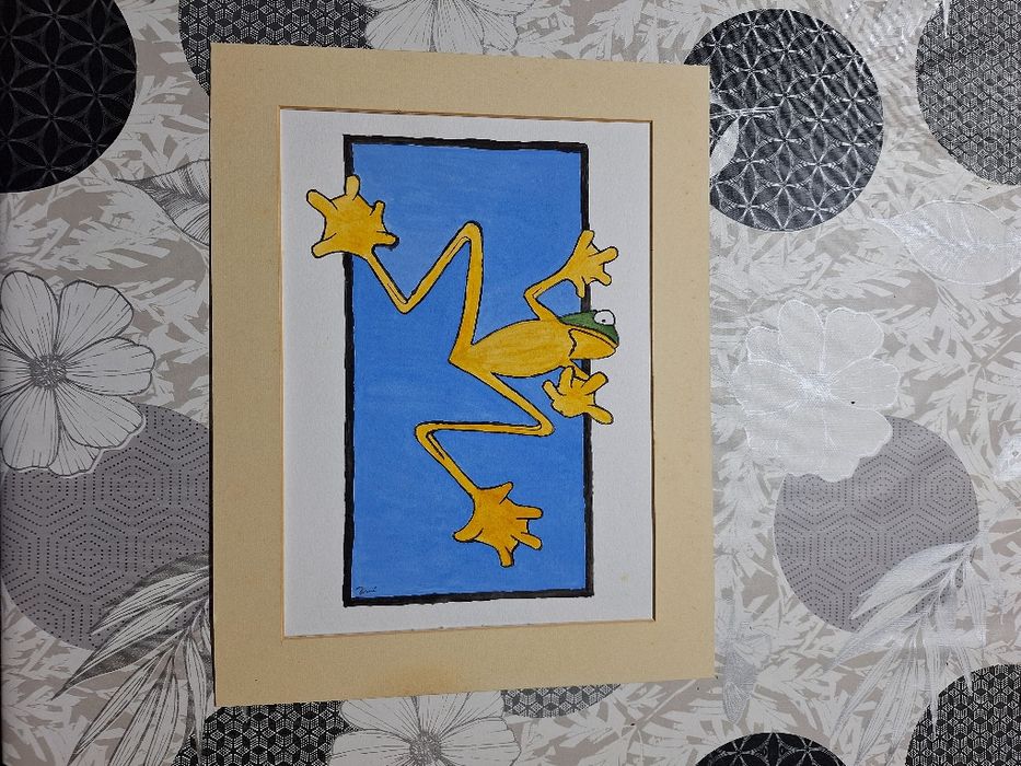 Quadros aguarela pintados à mão