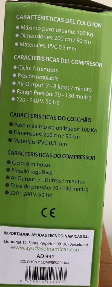 Colchão anti-escaras para prevenção  de úlceras por pressão