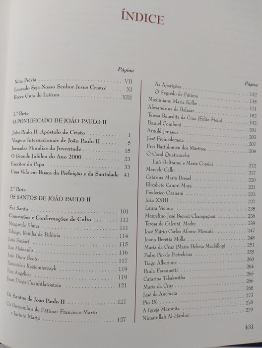 Os Santos de João Paulo II - 3 livros novos na caixa original