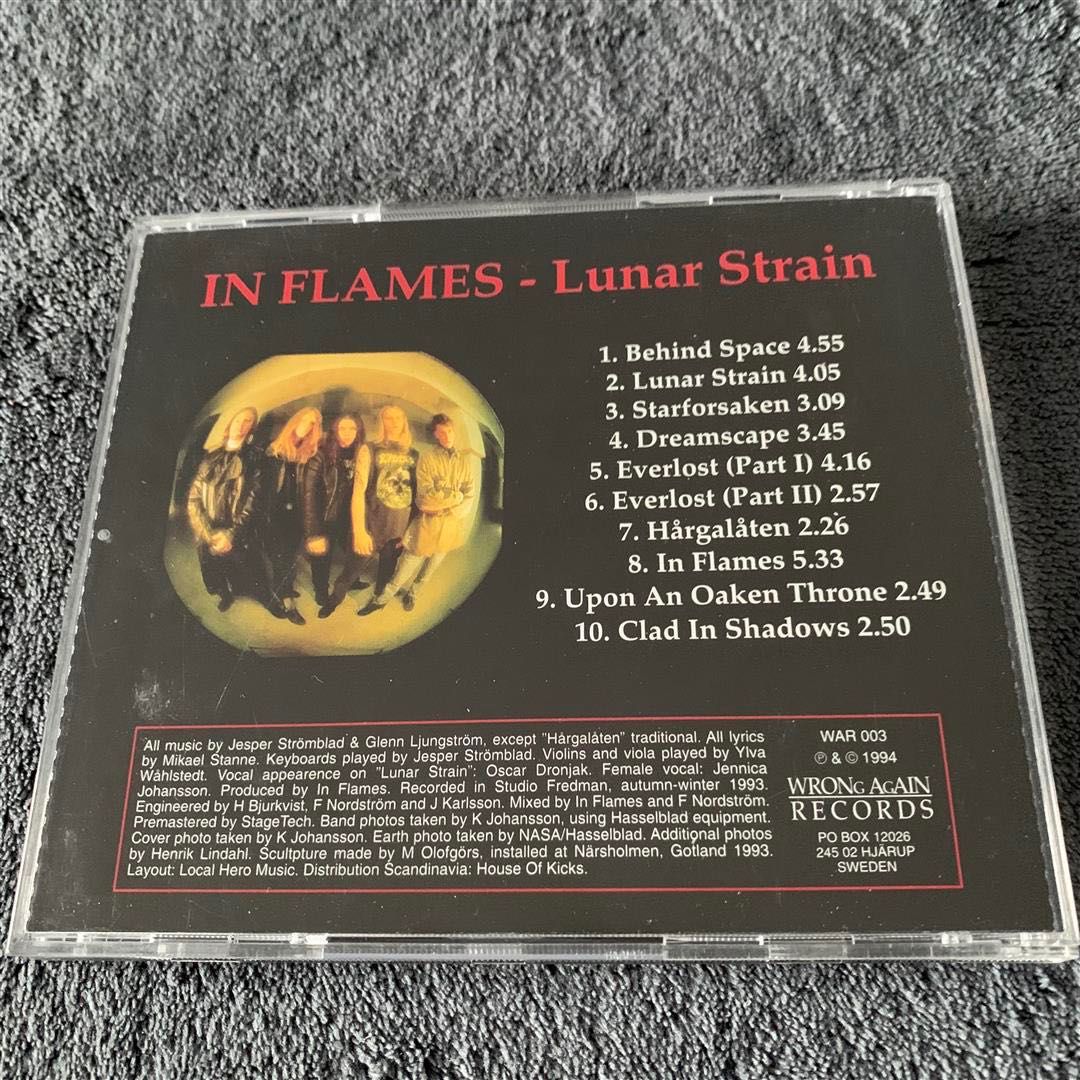 IN FLAMES - Lunar Strain org.1st Press WAR 1994 Unikat