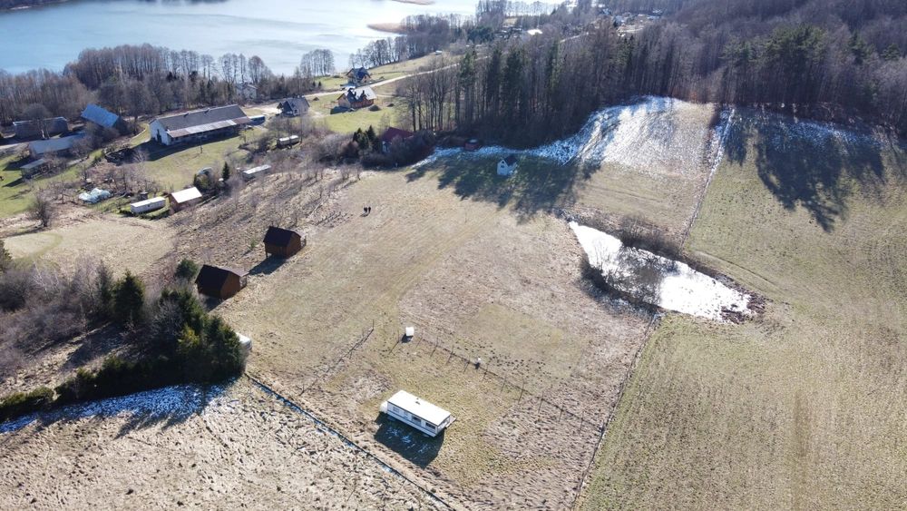 Nad jeziorem,Kaszuby, działka OSTATNIA z pięknym widokiem na jeziora